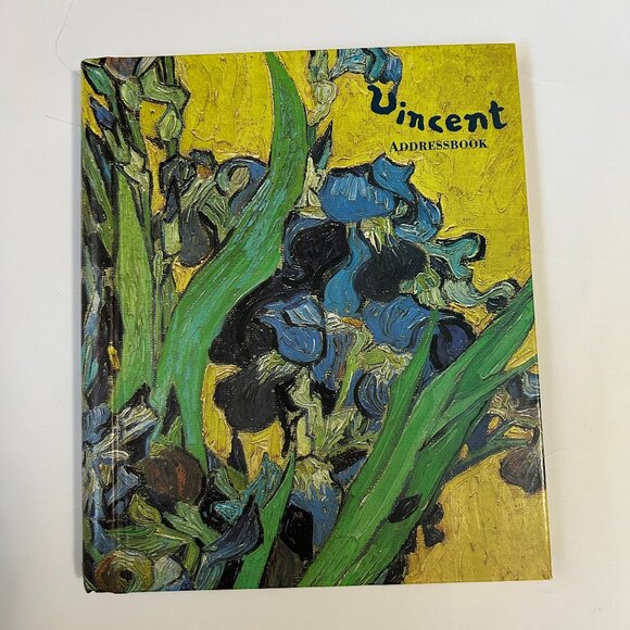 Vincent Addressbook 1994 Van Gogh Museum Amsterdam Vase with Irises Hardcover - Picture 1 of 8
